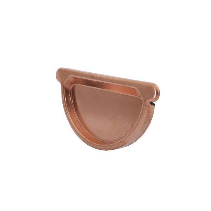 Заглушка желоба универсальная с резин. упл., медь, d-125 мм, Aquasystem