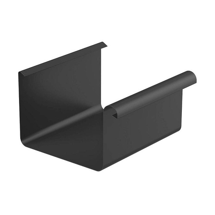 Желоб (4 м.) STAL2, 125/80 мм, цвет Графит, Galeco