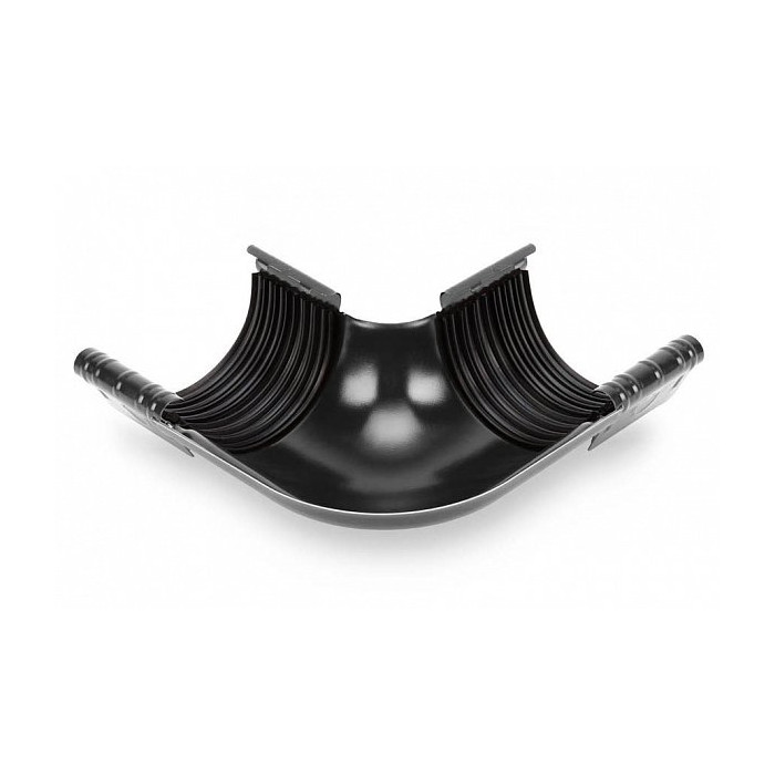 Внешний угол 90° для желоба 135мм STAL,152(130)/90 мм, цвет Графит, Galeco