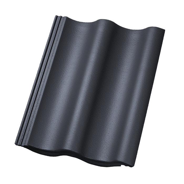 Цементно-песчаная черепица рядовая, Sigma, EasyLife Черный (Schwarz), Nelskamp